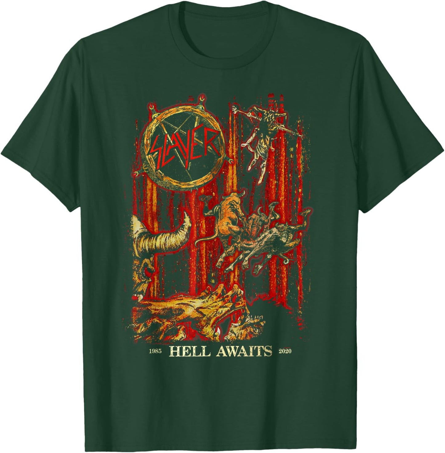 Slayer Hell Awaits Anniversary Cover T-Shirt - T-Shirt | Forest