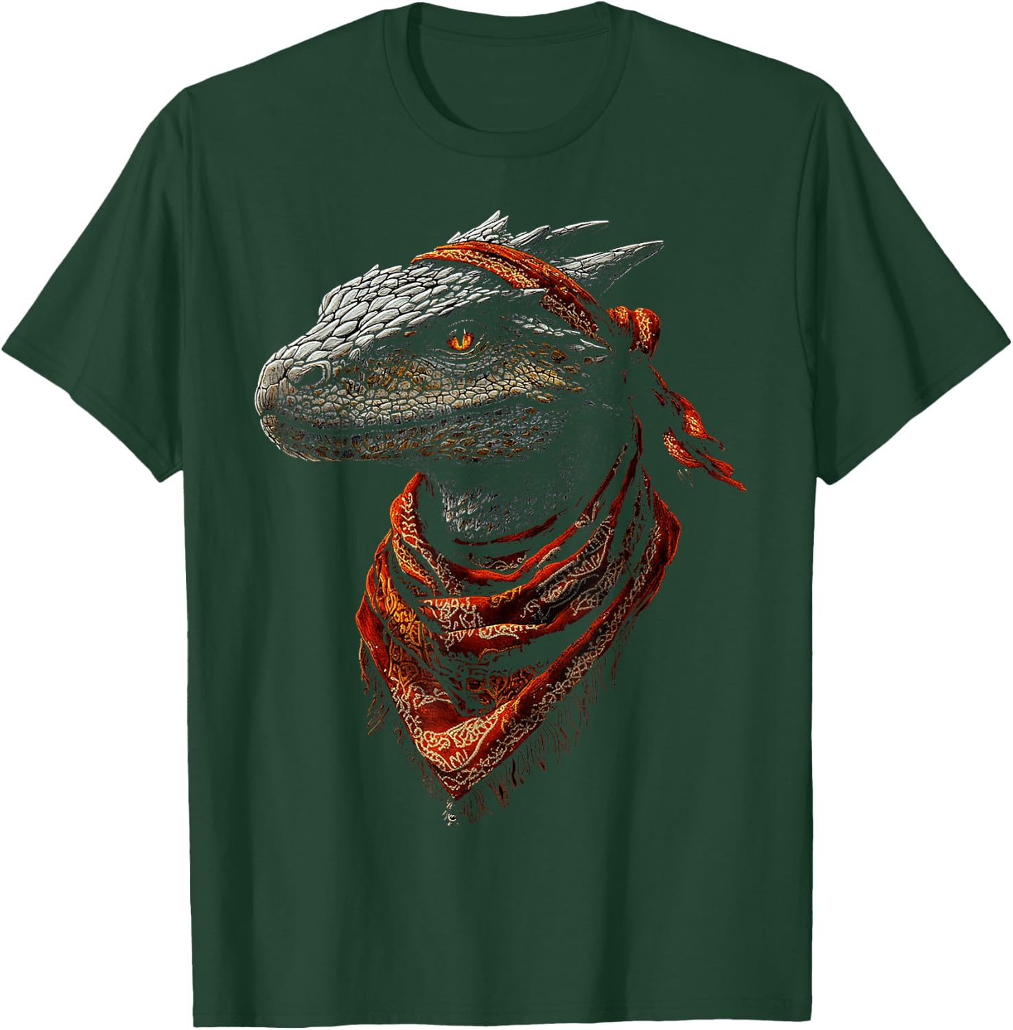 African Dragon Motif Mythical Illustration African Dragon T-Shirt - T-Shirt | Forest