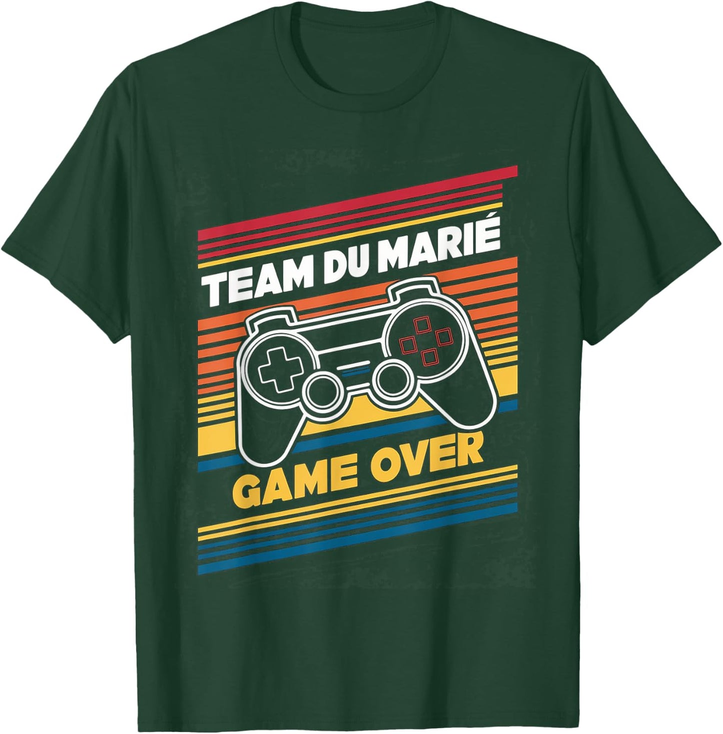 Team Of The Groom Game Over Husband Geek Humour , Black, S T-Shirt - T-Shirt | Forest