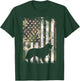 Camo Flag Golden Retriever Vintage Patriotic Dog Lover Gift T-Shirt - T-Shirt | Forest