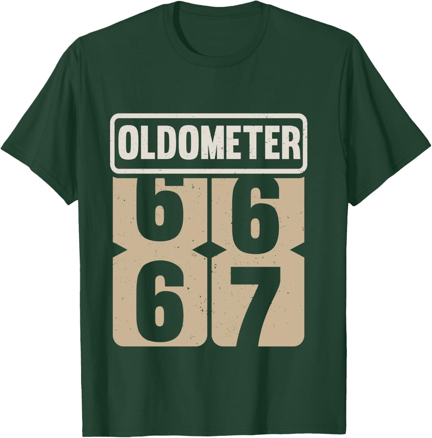 Vintage Legend 67 Years Old Oldometer 66-67 Men Women Bday T-Shirt - T-Shirt | Forest