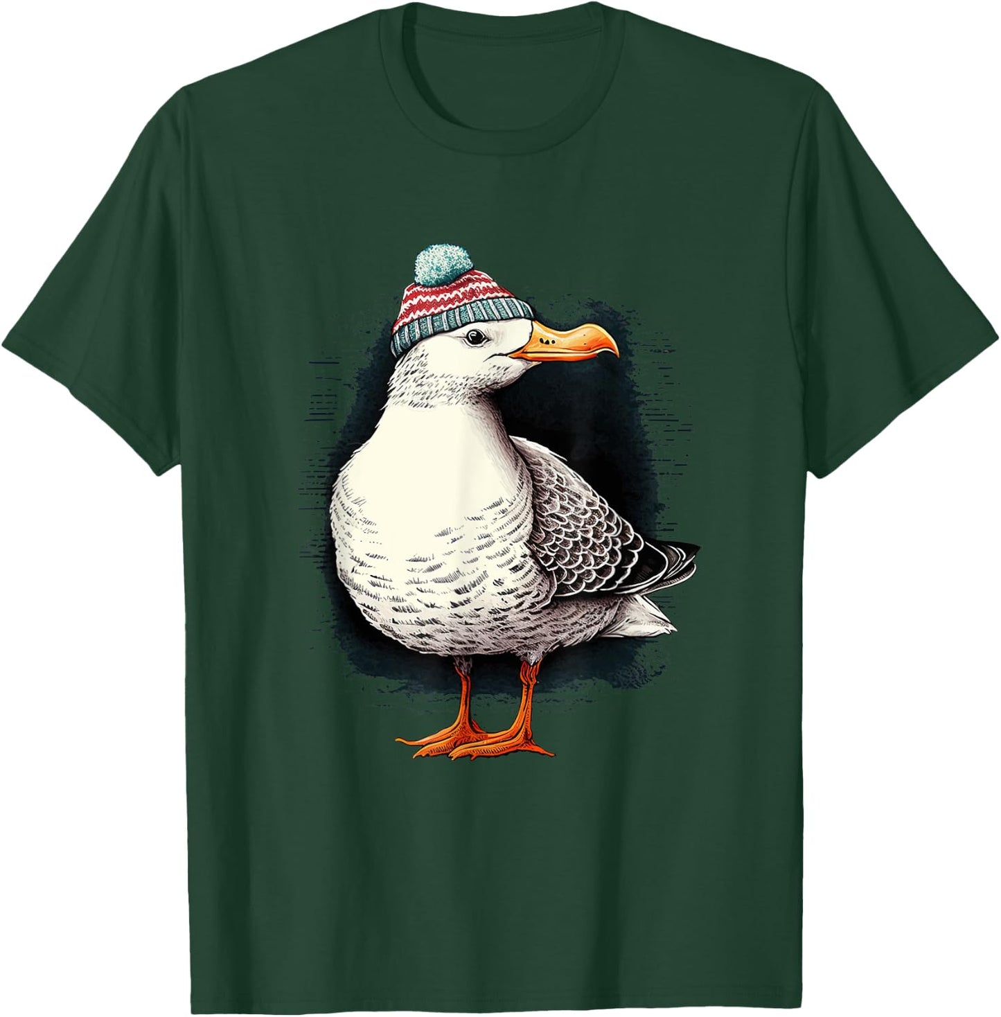 women men apparel: Funny animals design seagull T-Shirt - T-Shirt | Forest