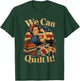 We Can Quilt It Rosie Riveter Quilting Sewing Machine Craft T-Shirt - T-Shirt | Forest