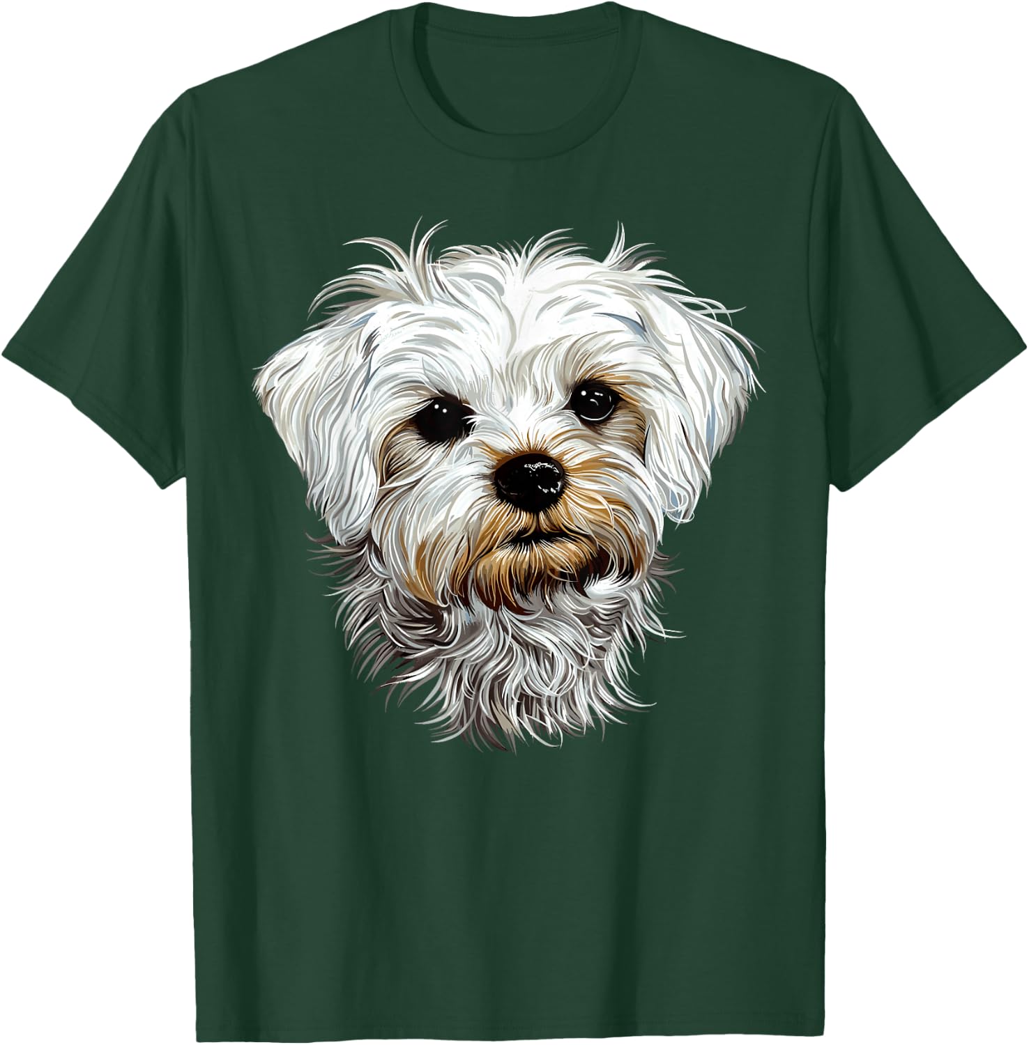 Bichon Maltese Small Dog Bichon Maltese Love Cute , Black, S T-Shirt - T-Shirt | Forest