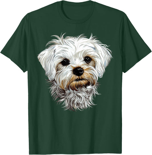 Bichon Maltese Small Dog Bichon Maltese Love Cute , Black, S T-Shirt - T-Shirt | Forest