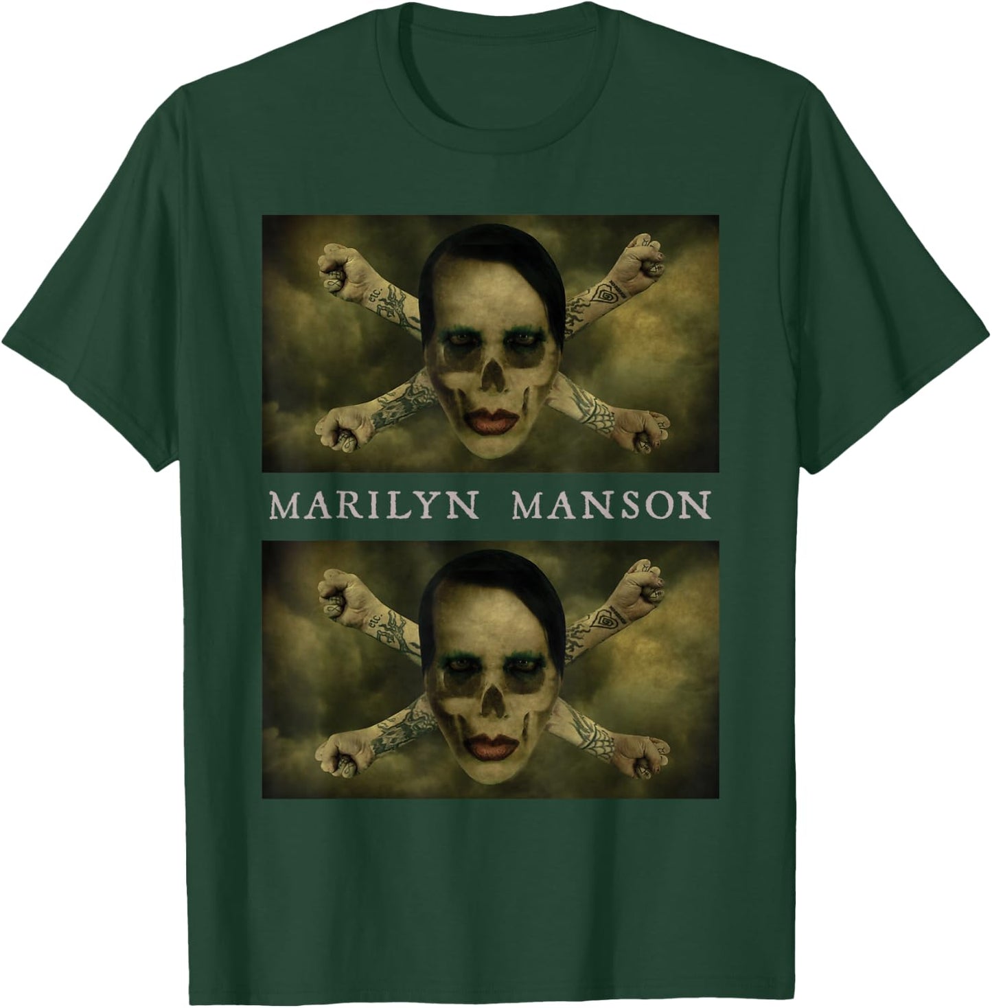 Marilyn Manson – Crossbones , Black, S T-Shirt - T-Shirt | Forest