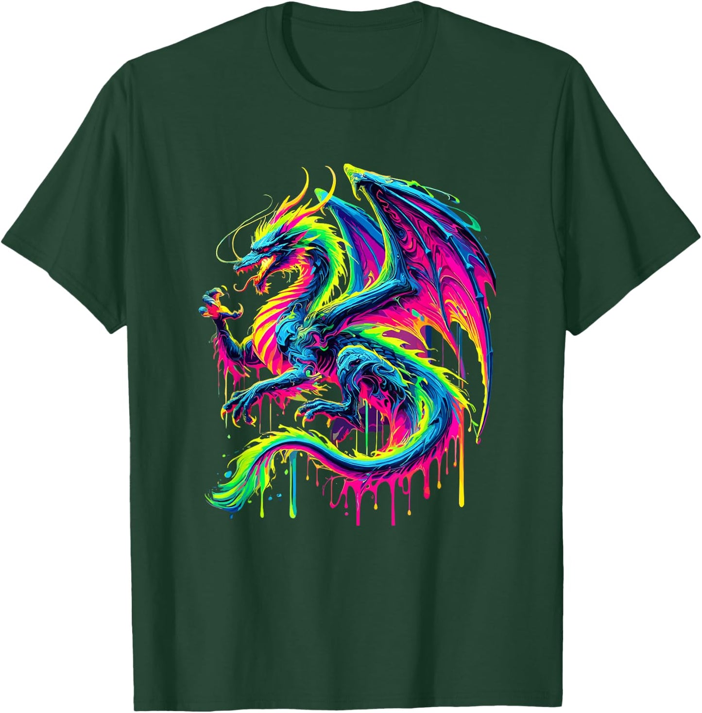 Paint Art Dragon Dragons T-Shirt - T-Shirt | Forest