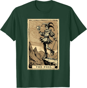 Tarot Card Shirt Jester The Fool Major Arcana Tarot Card T-Shirt - T-Shirt | Forest