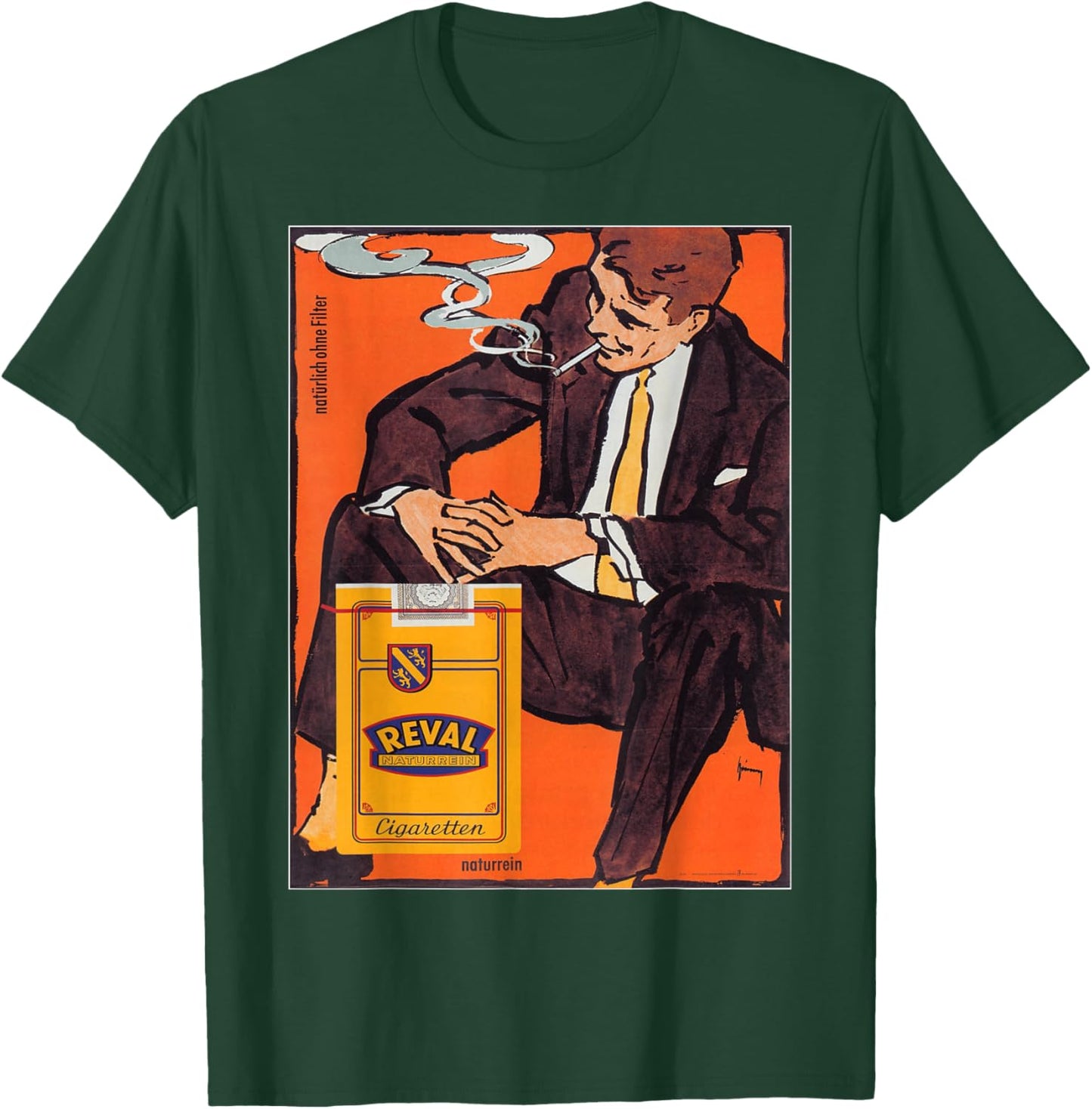 Vintage poster - Reval Cigarettes Retro T-Shirt - T-Shirt | Forest