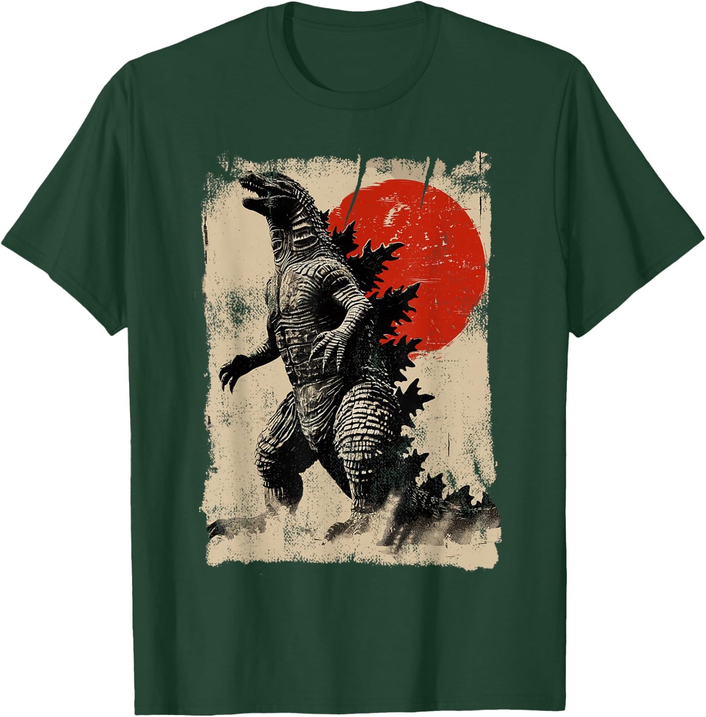 Retro Vintage Japanese Art Legendary Rare Kaiju , black T-Shirt - T-Shirt | Forest