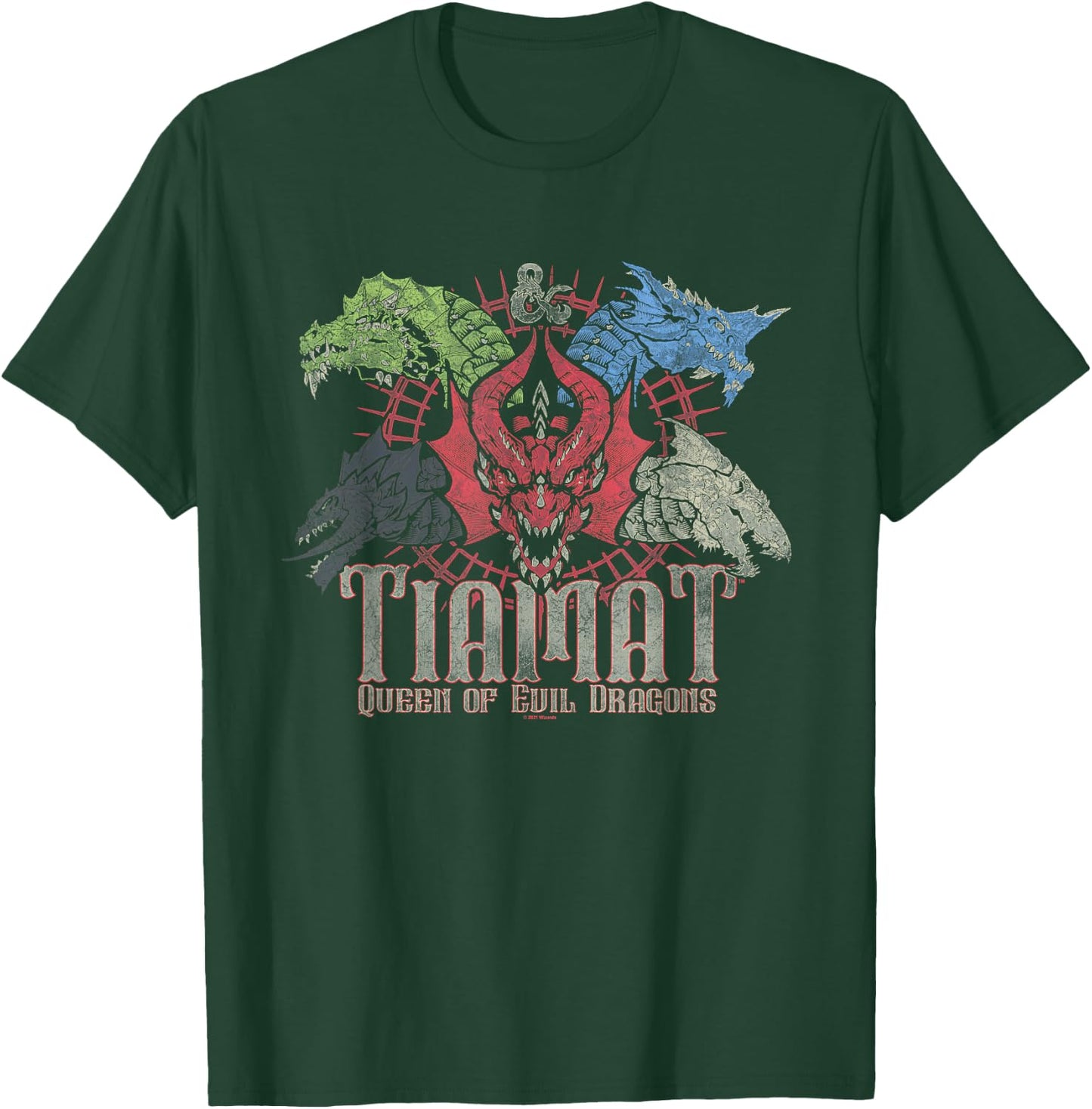 Dungeons & Dragons Queen of Evil Tiamat T-Shirt - T-Shirt | Forest