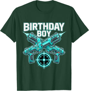 Laser Tag Birthday Shirt Laser Tag Party Boys Birthday Boy T-Shirt - T-Shirt | Forest