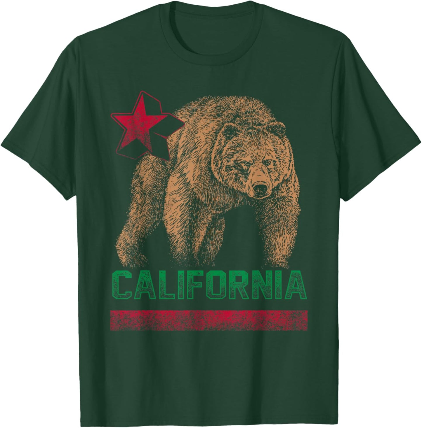 California Bear Republic Vintage Shirt - Cali T-Shirt - T-Shirt | Forest