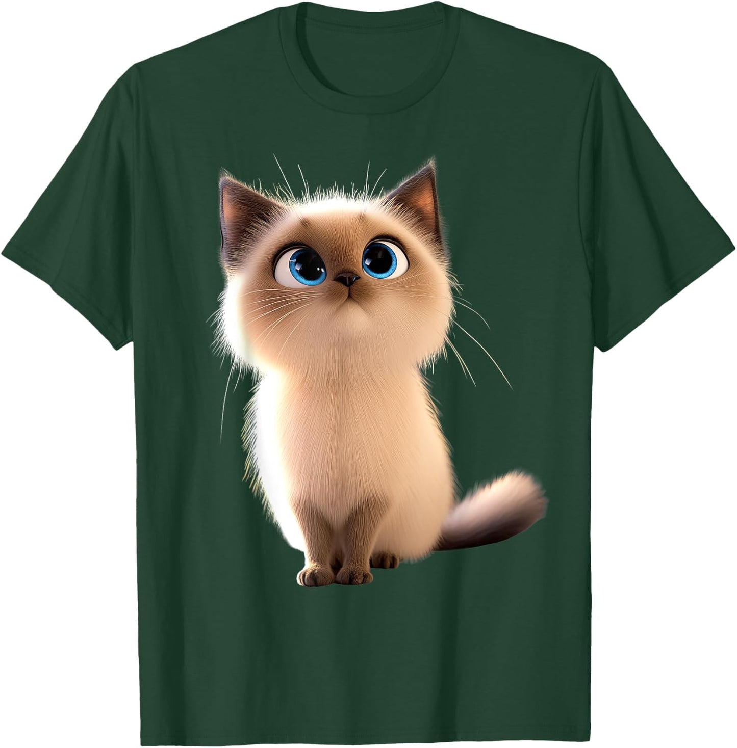 Burma Sacred Cat Burmese Cat Sweet Burma Cats , Black, S T-Shirt - T-Shirt | Forest