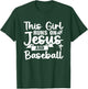 This Girl Runs On Jesus And Baseball T-Shirt - T-Shirt | Forest