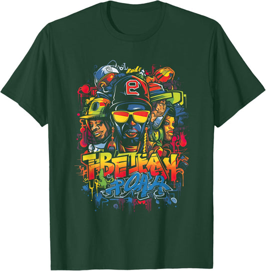 Hip Retro 80s New York Rapper Art 90er Jahre Hop Graffiti Oldschool Rap Boom Rap für -Erwachsene, Multicolored, Graffiti, Crew-Kragen, Kurzarm, Polyester, S T-Shirt - T-Shirt | Forest