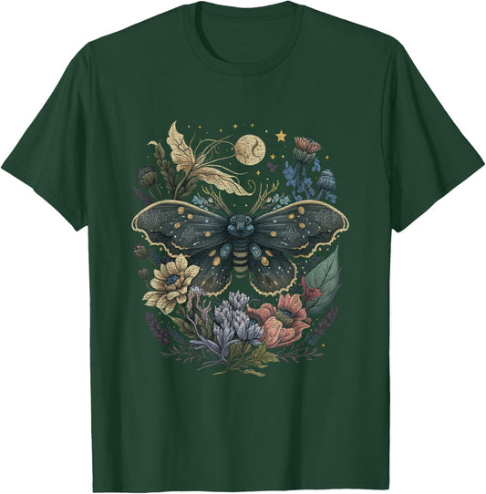 Fairy Grunge Fairycore Aesthetic Cottagecore Butterfly Brown , brown T-Shirt - T-Shirt | Forest