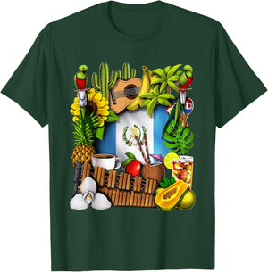 Guatemala Flag Quetzal Bird Guatemalan Heritage Roots T-Shirt - T-Shirt | Forest