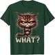Cat What? Funny Annoyed Looking Cats Sarcasm Humor Saying Women Kids T-Shirt - T-Shirt | Forest