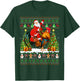 Rooster Bird Lover Funny Ugly Santa Riding Rooster Christmas T-Shirt - T-Shirt | Forest