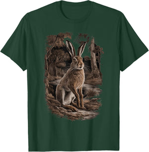 Hare Hunting Gift and Clothing for Hunters , Black, S T-Shirt - T-Shirt | Forest