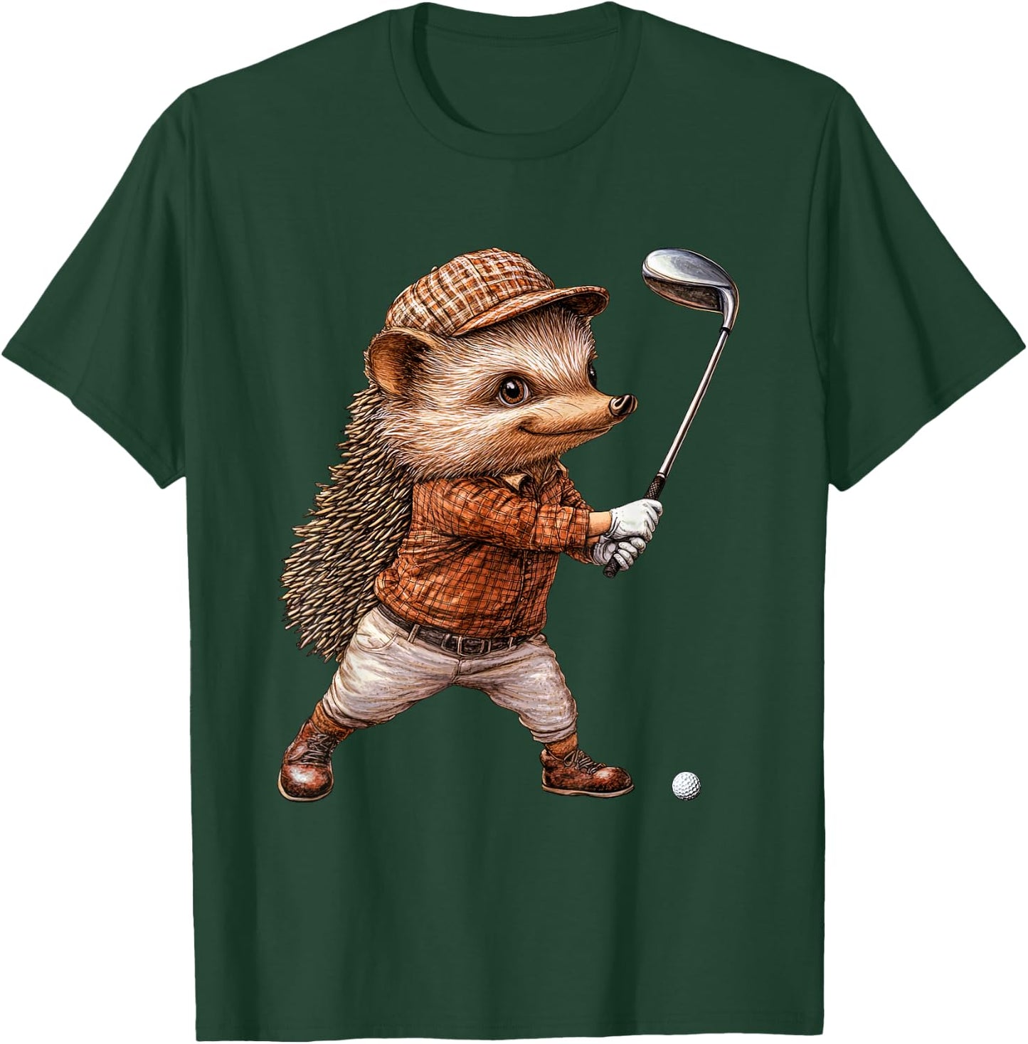 Hedgehog Golf T-Shirt - T-Shirt | Forest