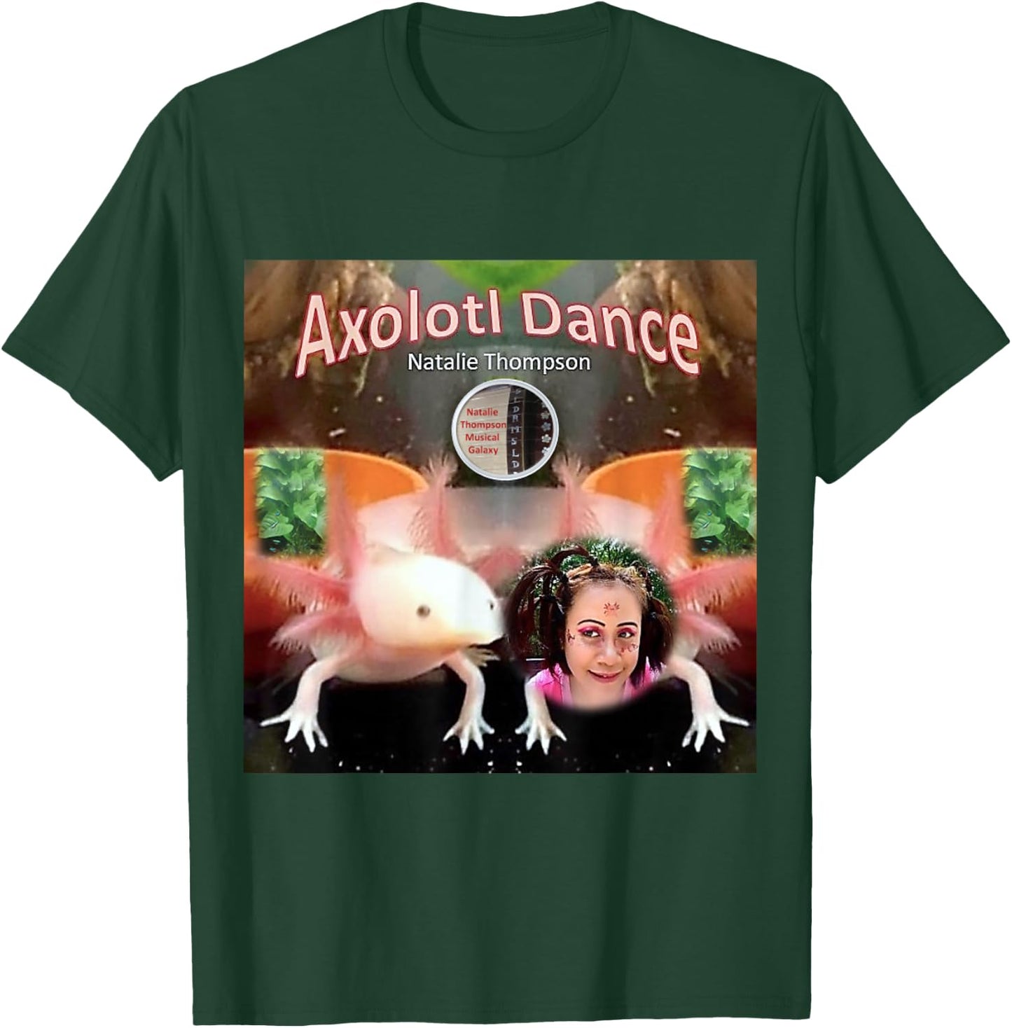 Axolotl Dance by Natalie Thompson T-Shirt - T-Shirt | Forest
