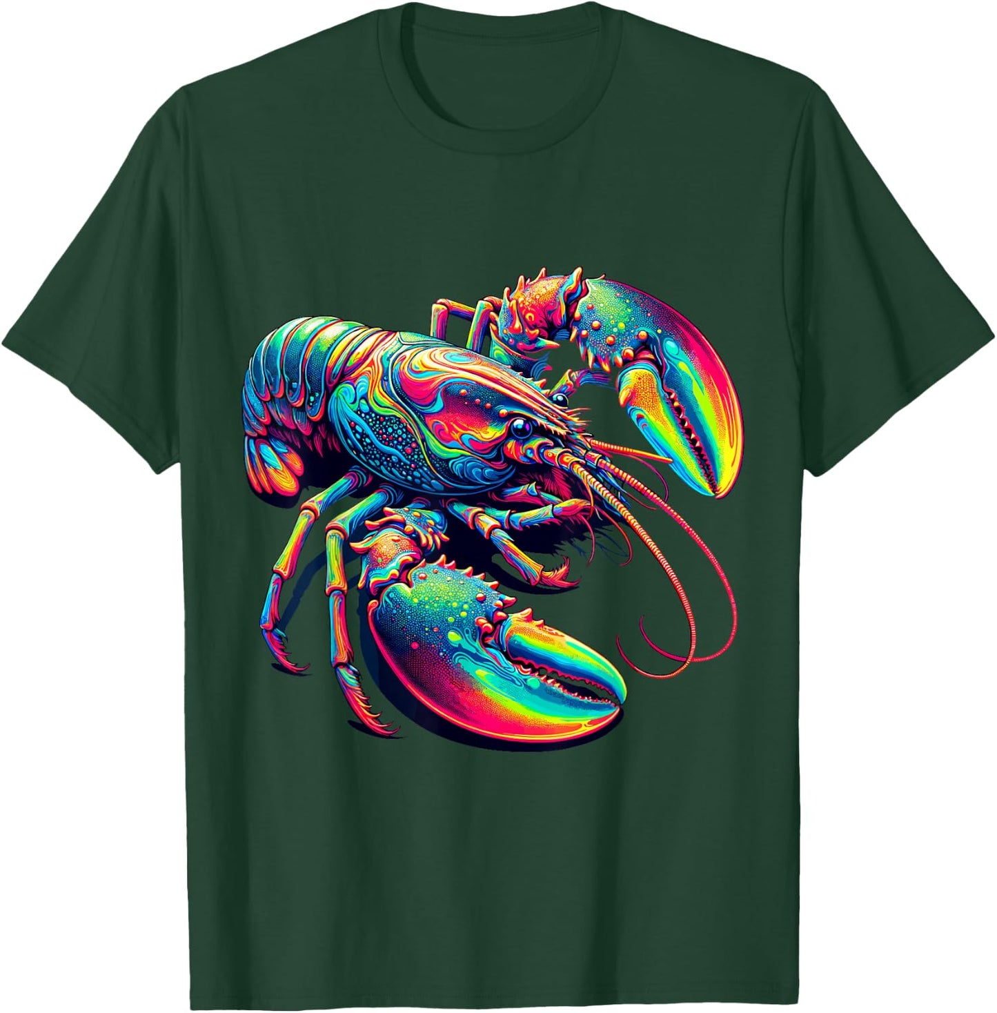 Paint Art Lobster Lobsters T-Shirt - T-Shirt | Forest