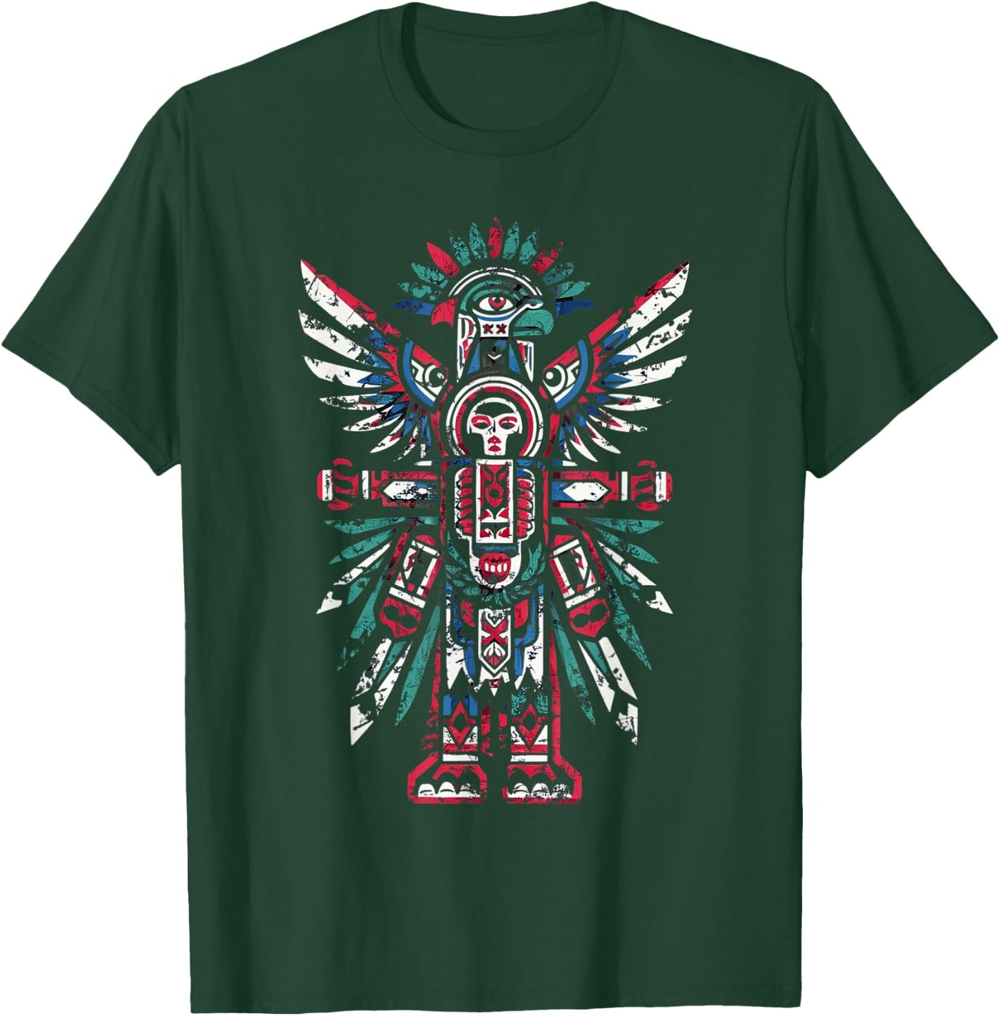 Alaska, Raven Haida Tribal Art, Native American T-Shirt - T-Shirt | Forest