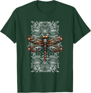 Steampunk Dragonfly Victorian Art Mechanical Steam Punk T-Shirt - T-Shirt | Forest