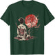 Japanese Samurai Sakura Cherry Blossom Japanese Geisha , Black, S T-Shirt - T-Shirt | Forest