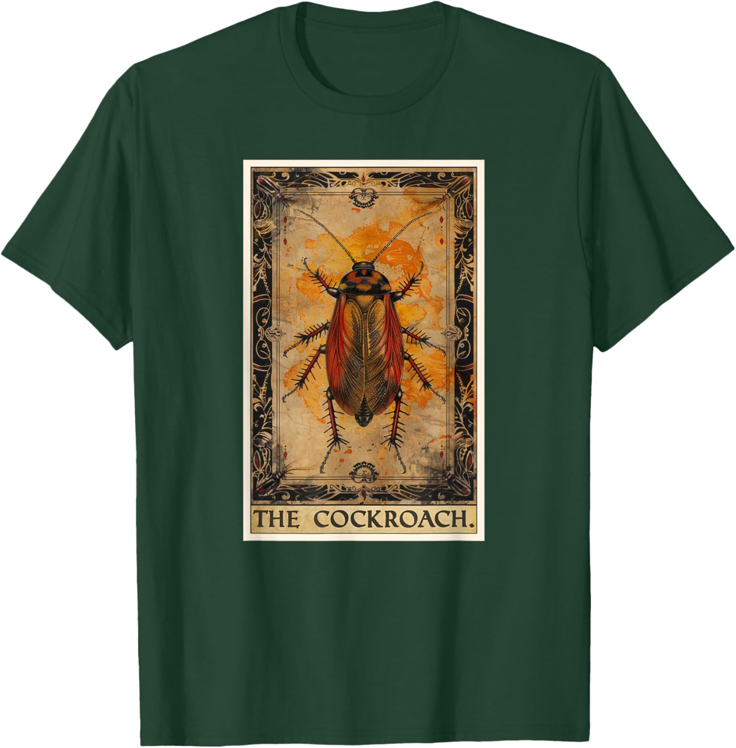 Cockroaches Lovers Cockroach Tarot Card T-Shirt - T-Shirt | Forest
