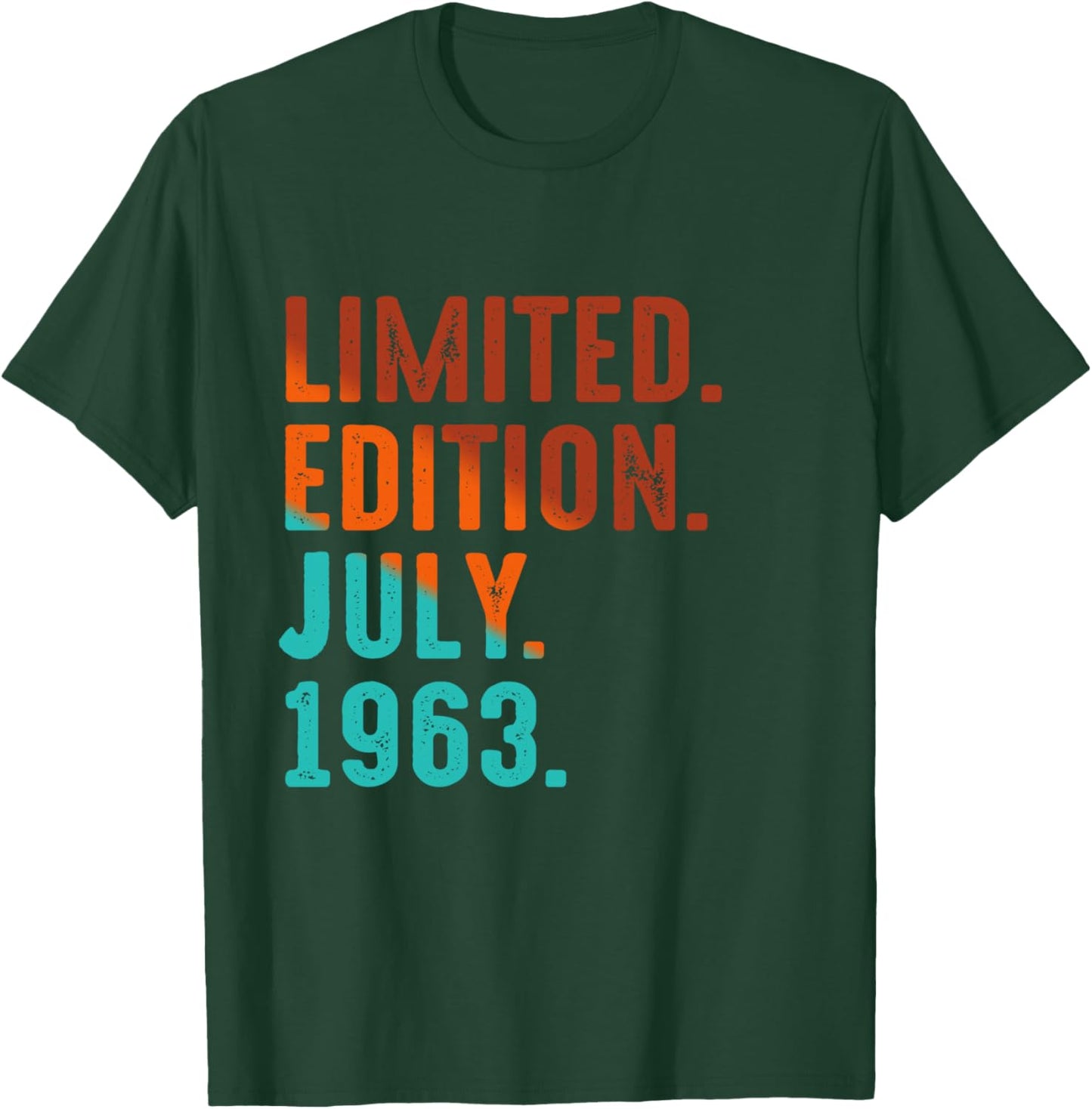 Édition limitée Juillet 1963 Anniversaire Manche Longue T-Shirt - T-Shirt | Forest