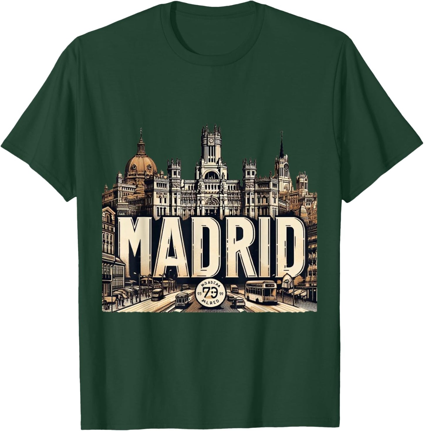 Madrid Espana - Madrid Spain , Black, S T-Shirt - T-Shirt | Forest