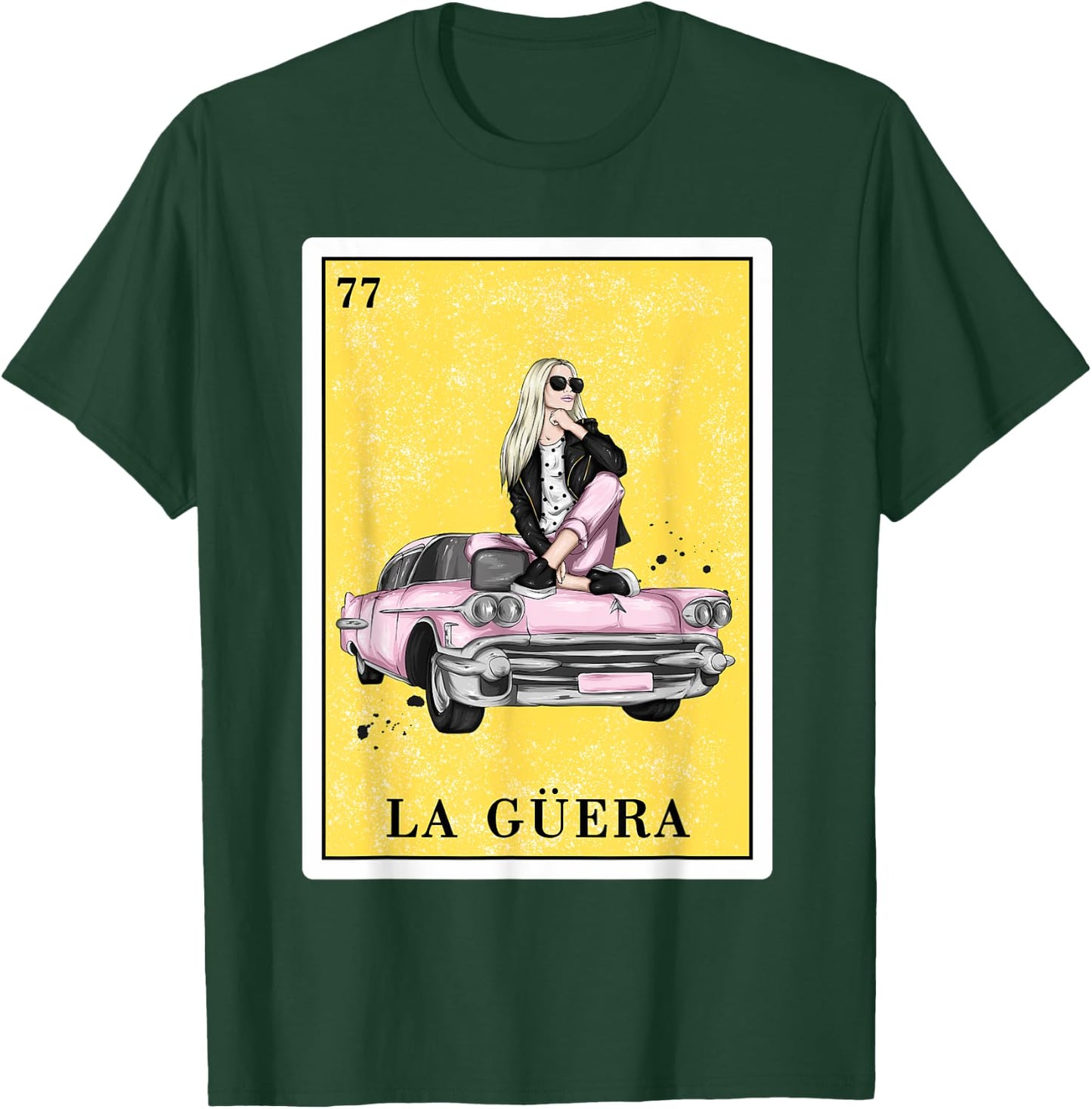 Funny Spanish-Mexican Bingo Gifts for Guera - La Guera T-Shirt - T-Shirt | Forest