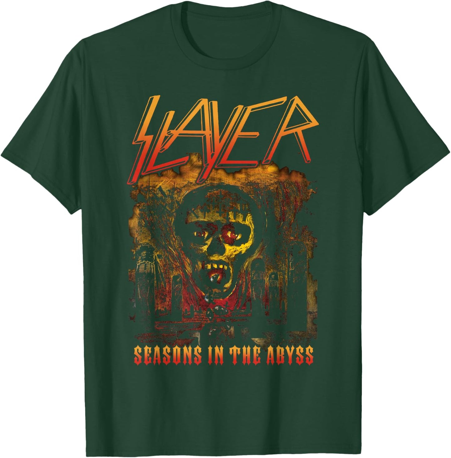 Slayer - Orange Logo Season in the Abyss , black T-Shirt - T-Shirt | Forest