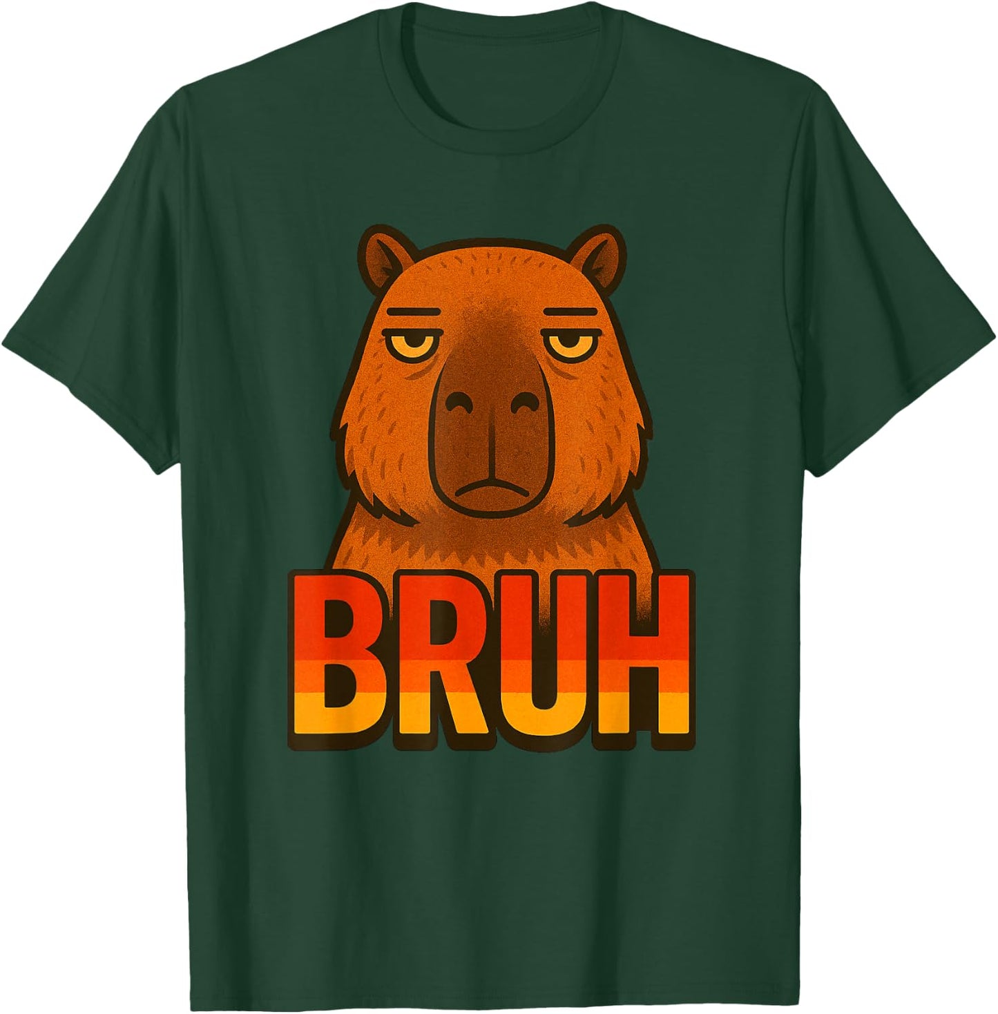 Funny Capybara Bruh Zoo Day Boys Girls Kids T-Shirt - T-Shirt | Forest