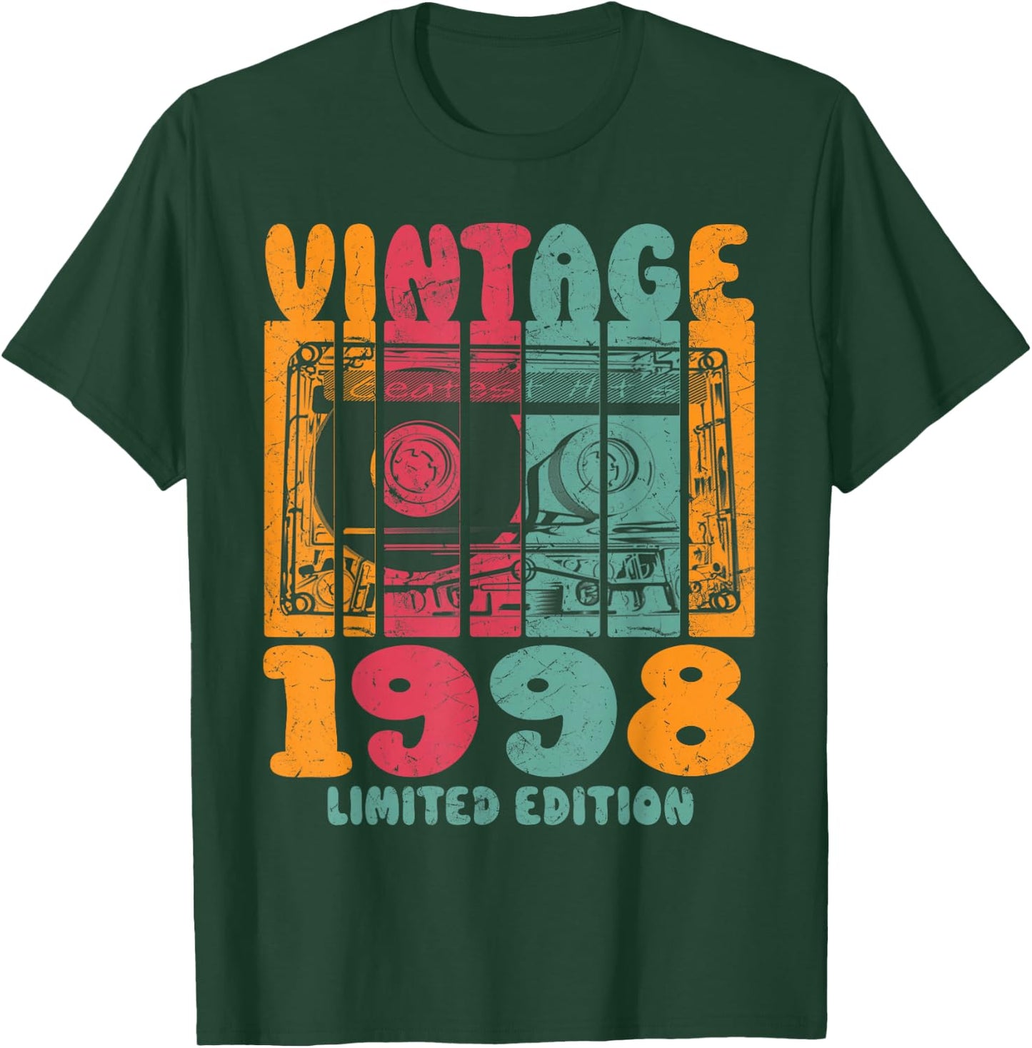 Vintage Greatest Hits 1998 Limited Edition Retro Birthday T-Shirt - T-Shirt | Forest