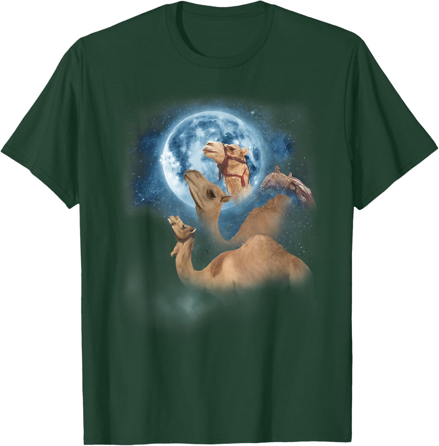Funny Camel Shirt - Howling at the Moon Camel T-Shirt - T-Shirt | Forest
