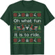 Funny Ugly Sweater Christmas Moped Scooter Shirt T-Shirt - T-Shirt | Forest