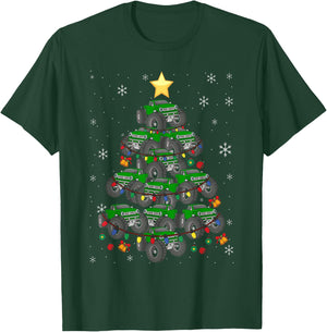 Monster Truck Christmas Tree Xmas Boys Toddler Kids T-Shirt - T-Shirt | Forest