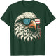 American Eagle USA Sunglasses 4th Of July Women Men Kids T-Shirt - T-Shirt | Forest