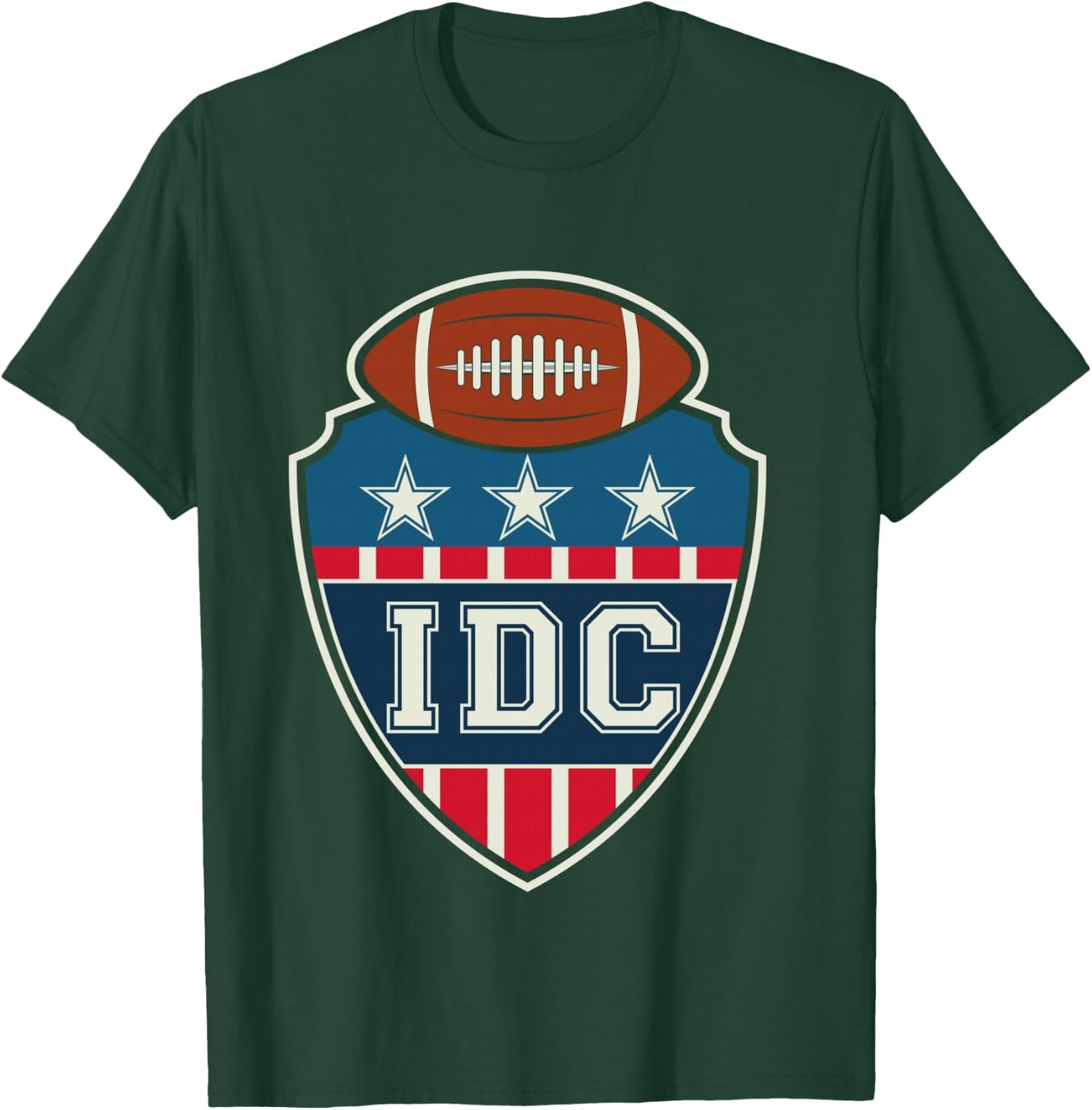 IDC American Football Lover Retro T-Shirt - T-Shirt | Forest