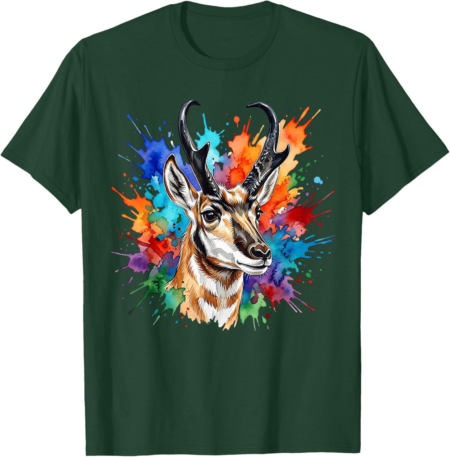 Pronghorn Antelope T-Shirt - T-Shirt | Forest