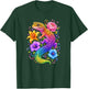 Colorful Cute Leopard Gecko Flowers Rainbow Women Girls Kids T-Shirt - T-Shirt | Forest