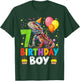 7th Birthday Boy Bearded Dragon 7 Years Old Bday Party T-Shirt - T-Shirt | Forest