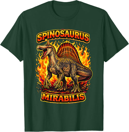 New Spinosaurus Mirabilis 2026 Discovery Hell Heron Dinosaur T-Shirt - T-Shirt | Forest