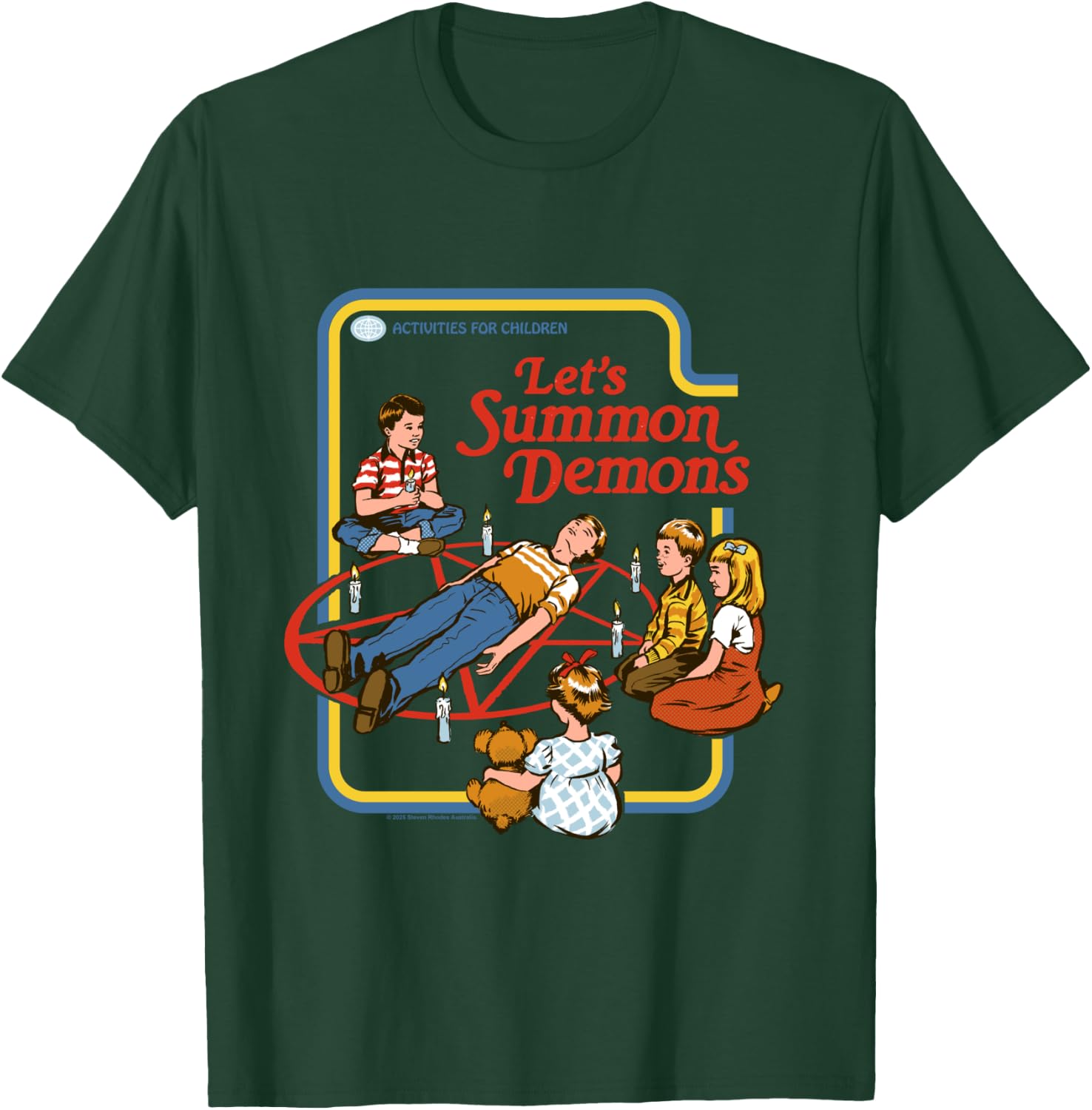 Lets Summon Demons Occult Retro Vintage Funny Adult Humor T-Shirt - T-Shirt | Forest