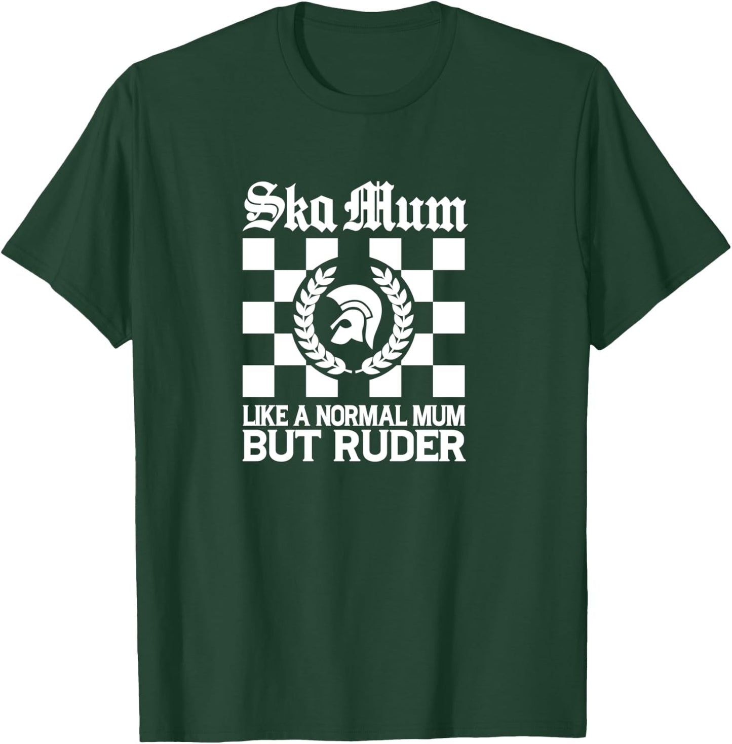 SKA MUM Rocksteady Jamaica Skins Mod Punk Ska Retro , Black, S T-Shirt - T-Shirt | Forest