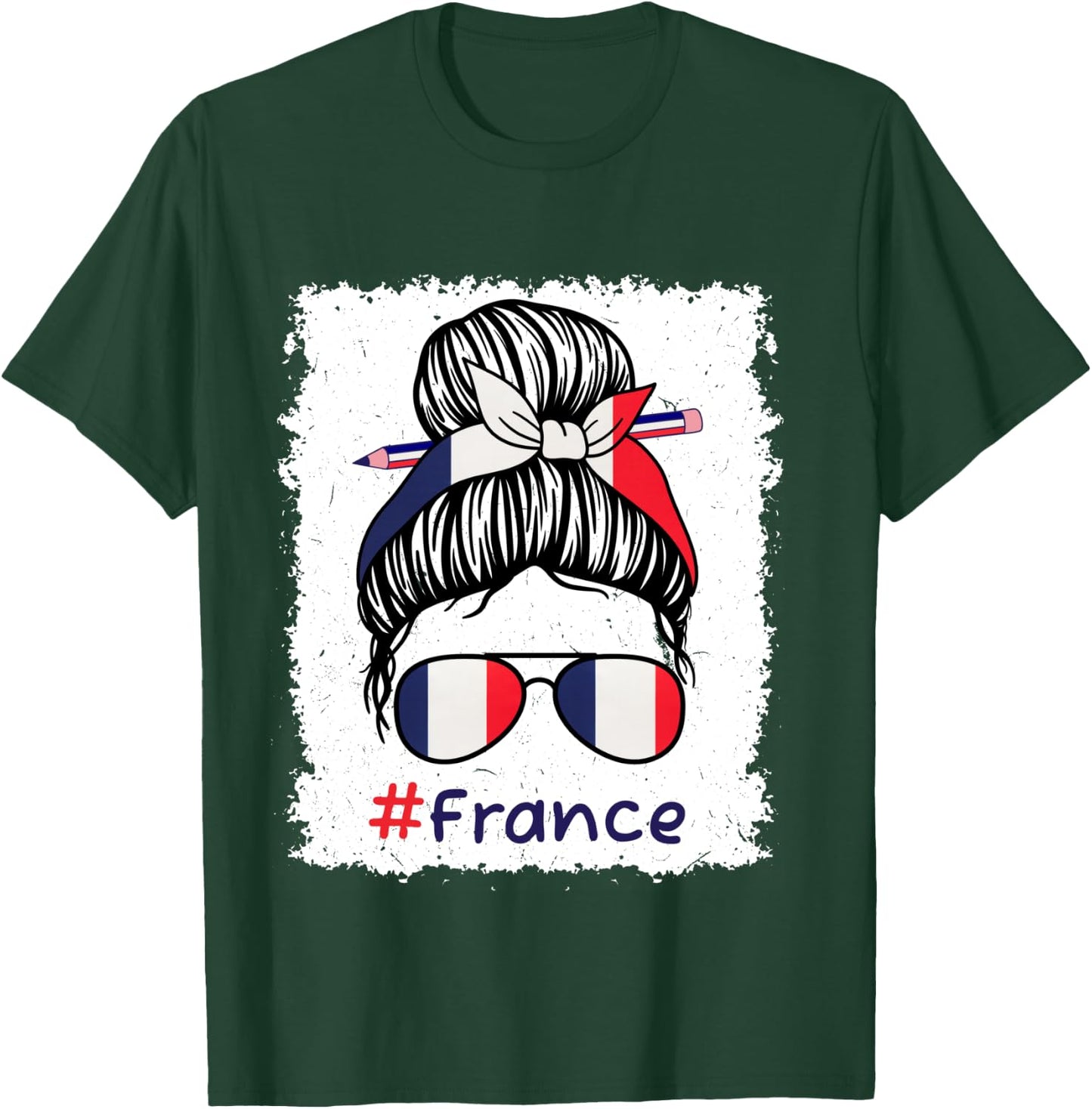 14 juillet drapeau français Fête nationale France tricolore Manche Longue T-Shirt - T-Shirt | Forest